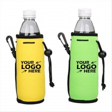Neoprene Water Bottle Holder Drawstring Cooler